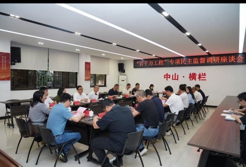 民盟中山市委会到横栏镇开展 “百千万工程”专项民主监督调研